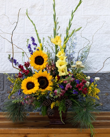 Rocky Mountain Altar Tribute Flower Arrangement
