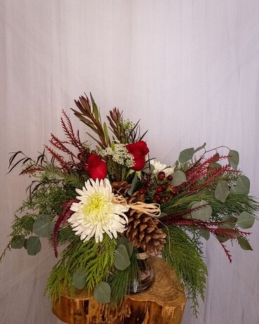 The Welty Winter Cone Flower Arrangement