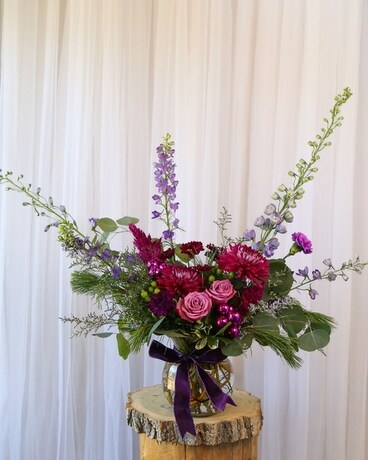 Ultra Violet Flower Arrangement