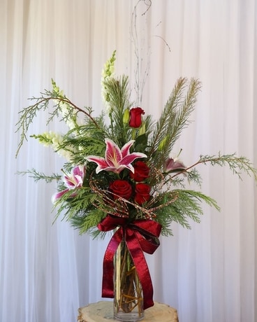 Winter Shimmer Flower Arrangement
