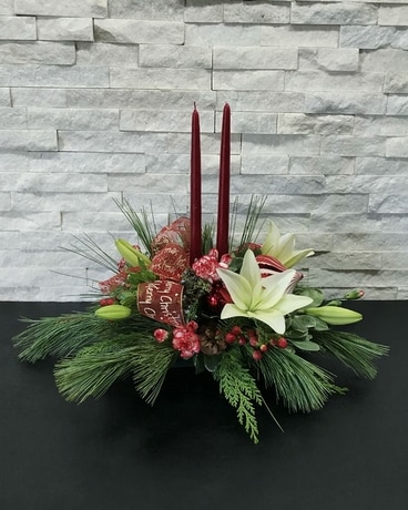 Candy Cane Lane Flower Arrangement