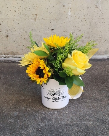 Kappa Alpha Theta Mug Arrangement Flower Arrangement