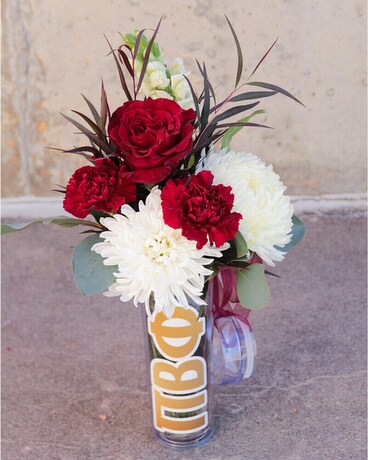 Pi Beta Phi Tumbler Flower Arrangement