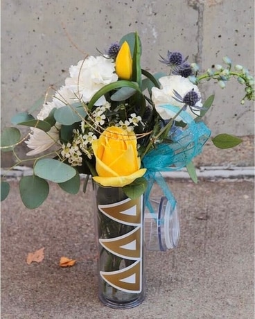 Tri Delta Tumbler Flower Arrangement