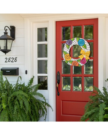 Demdaco Flower Wreath Door Hanger Custom product