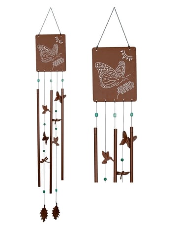 WS Victorian Garden Chime- Large, Butterfly Custom product