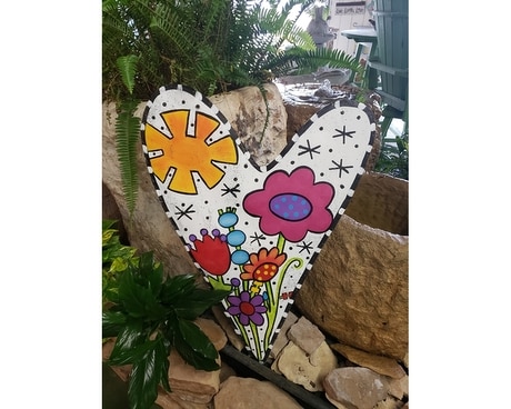 Heart Shaped Floral Door Hanger Custom product