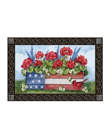 Patriotic Planter Box MatMate Custom product