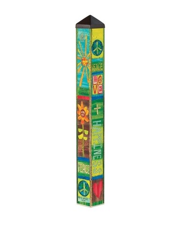 Peace and Love 3' Art Pole Custom product