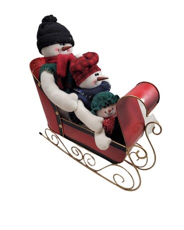 snowman family in sleigh Gifts