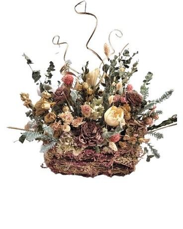 basket of dried flowers Dried Flowers