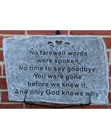 No Farwell stepping stone Gifts