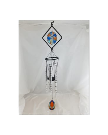 Large Stained Glass Lord's Prayer Flower Arrangement