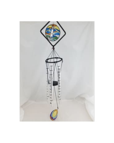 Large Stained Glass Footprints Flower Arrangement