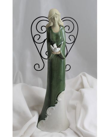 wire winged angel with dove Gifts