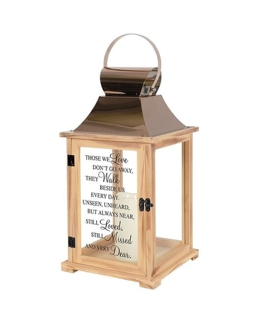 those we love lantern natural wood tone Gifts