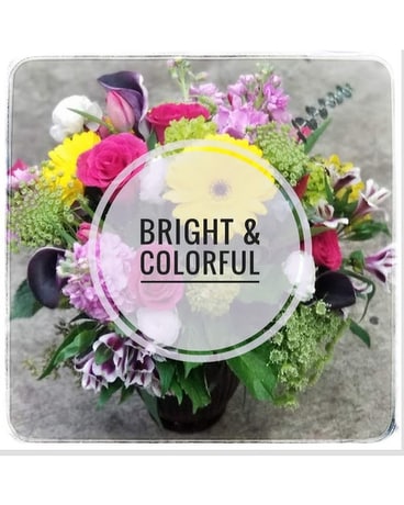 Bright and Colorful Designer's Choice Flower Arrangement