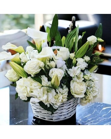 Joyous Basket by Parisian Florist Flower Arrangement