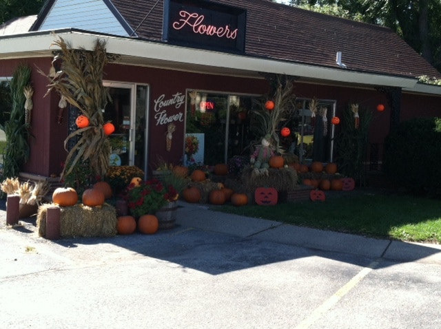 Country Flower Shop's main entrance