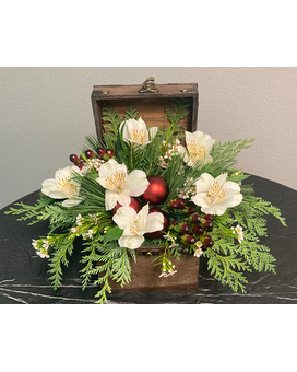 Box of Holiday Magic Flower Arrangement