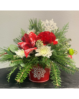 Snowflakes are Falling Flower Arrangement