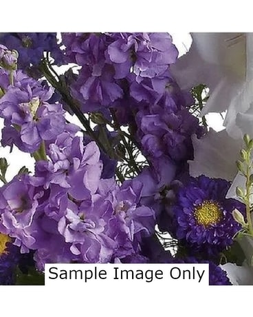 PURPLE DESIGNER'S CHOICE Flower Arrangement