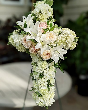 Divine Cross Sympathy Arrangement
