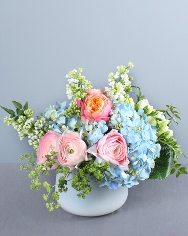Bluebird Flower Arrangement