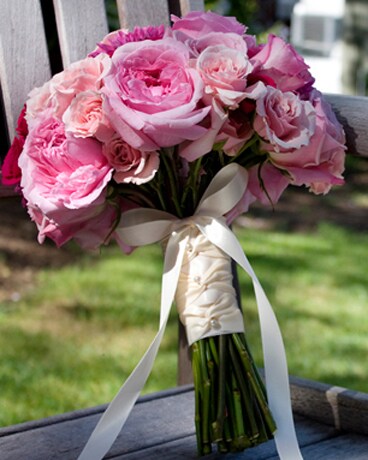Roses in Pink Bridal Bouquet Wedding Arrangement