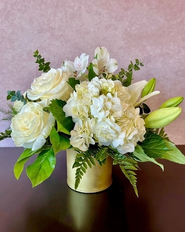 Golden Light Flower Arrangement