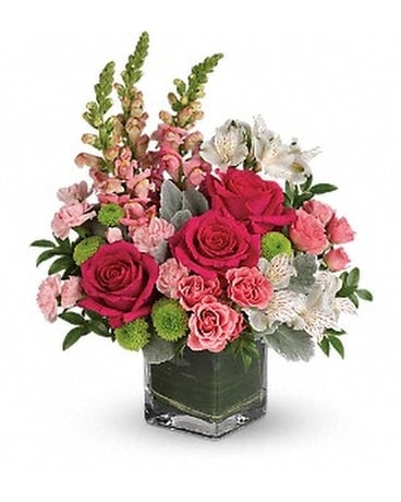 Garden Girl Cube Flower Arrangement