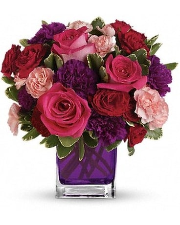 Bejeweled Beauty Cube Flower Arrangement