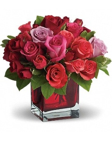 Madly in Love Cube Flower Arrangement