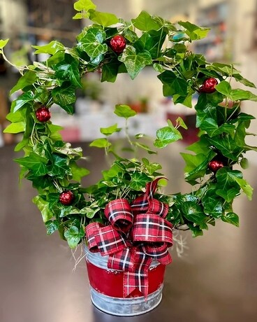 Festive Ivy Wreath Plant Plant