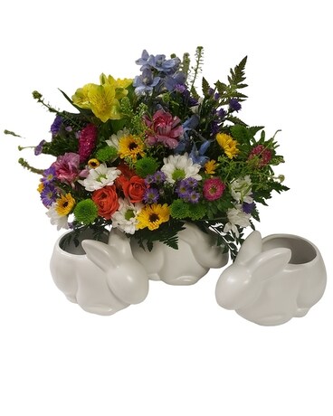 Garden Bunny Flower Arrangement