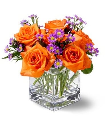 Teleflora's Tangerine Sky Flower Arrangement