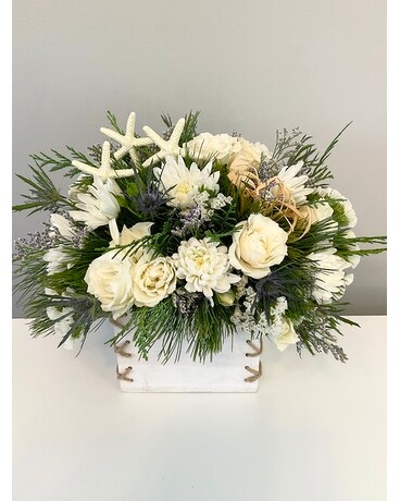 Christmas on the Coast Flower Arrangement