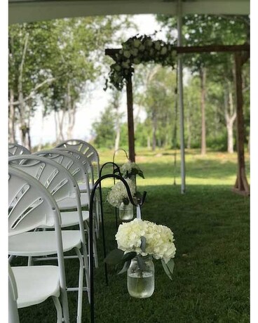 Wedding Ceremony Flower Arrangement