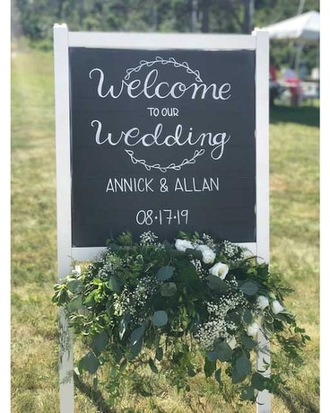 Wedding Ceremony Flower Arrangement
