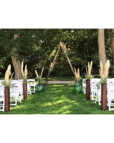 Wedding Ceremony Flower Arrangement