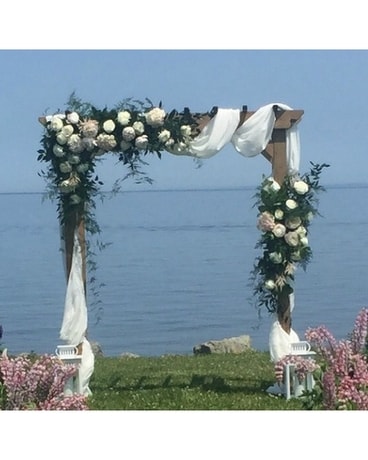 Wedding Ceremony Flower Arrangement