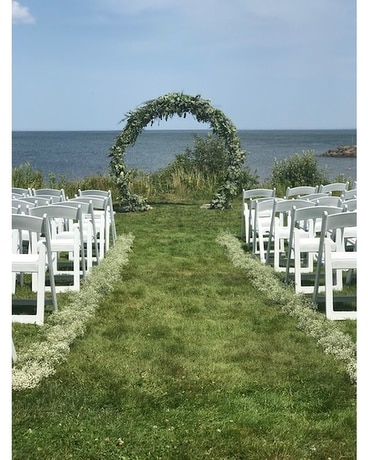 Wedding Ceremony Flower Arrangement