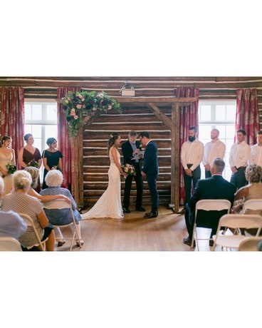 Wedding Ceremony Flower Arrangement