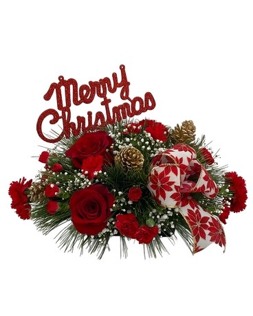 Christmas Greeter Flower Arrangement