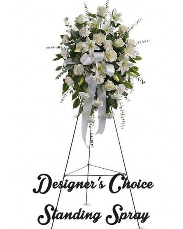 Designers Choice Standing Spray Flower Arrangement