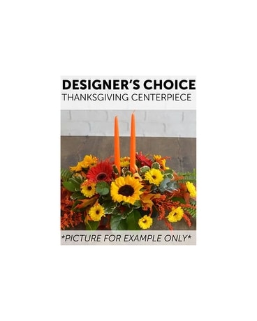 Designer's Choice - Thanksgiving Centerpiece Flower Arrangement