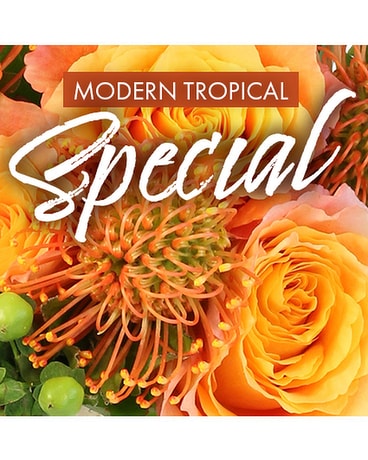 Tropical Designer Choice Flower Arrangement