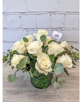 White 18 size,  inches height and  inches wide.