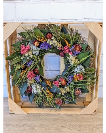 Preserved Floral Sage Wreath Wreath