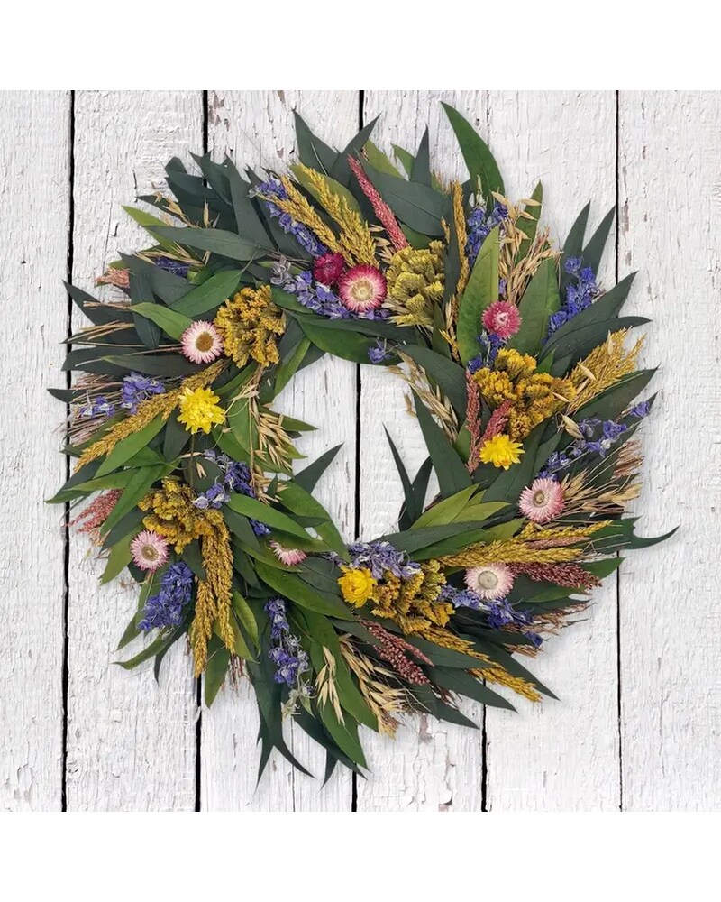 完売！蔓arrangement wreathe Preserved Cambria Floral Wreath in Raritan NJ - Angelone's Florist